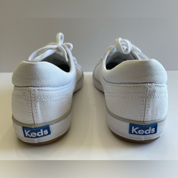 Keds White Canvas Lace Up Sneaker Women’s Size 9.5 Like New! - Picture 4 of 11